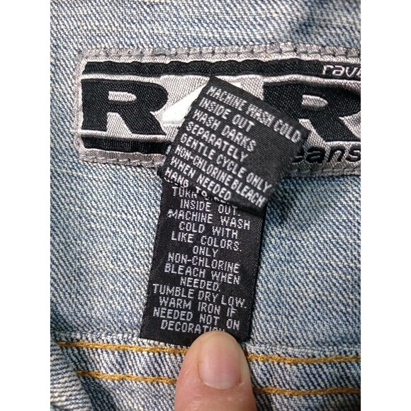 R4R Jeans  Jacket Medium Wash Girl Jean Crop Jacket Sz M - Picture 7 of 9